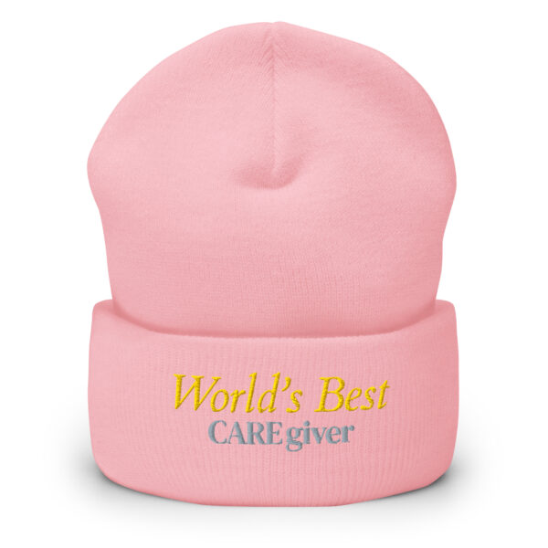 World's Best CAREgiver Cuffed Beanie - Image 7