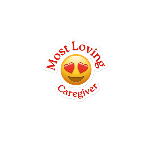 Most Loving Caregiver Bubble-free stickers - Image 2