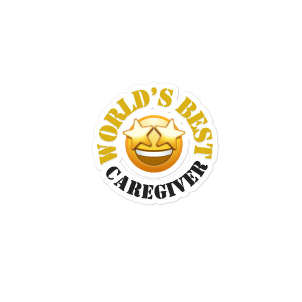 World's Best Caregiver Bubble-free stickers - Image 2