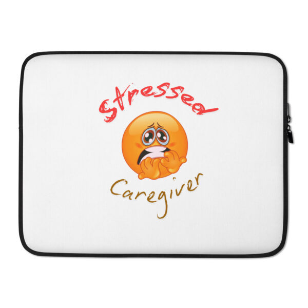 Stressed Caregiver Laptop Sleeve - Image 2