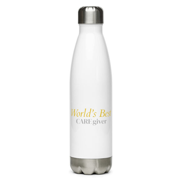 World's Best CAREgiver Stainless steel water bottle