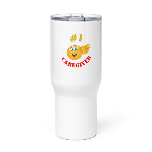 #1 Caregiver Travel mug with a handle