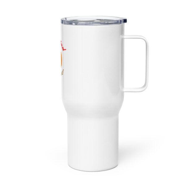 Stressed Caregiver Travel mug with a handle - Image 3