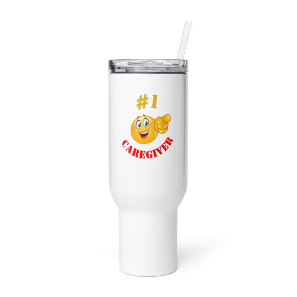 #1 Caregiver Travel mug with a handle - Image 4