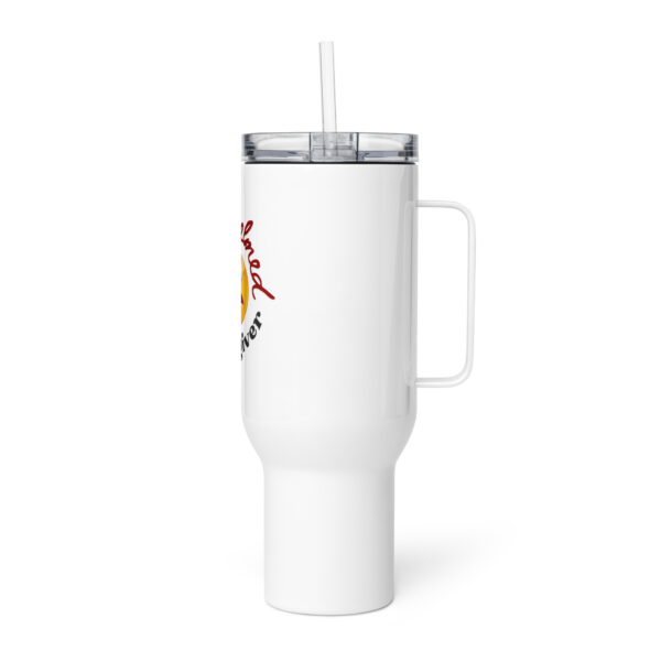 Overwhelmed Caregiver Travel mug with a handle - Image 5