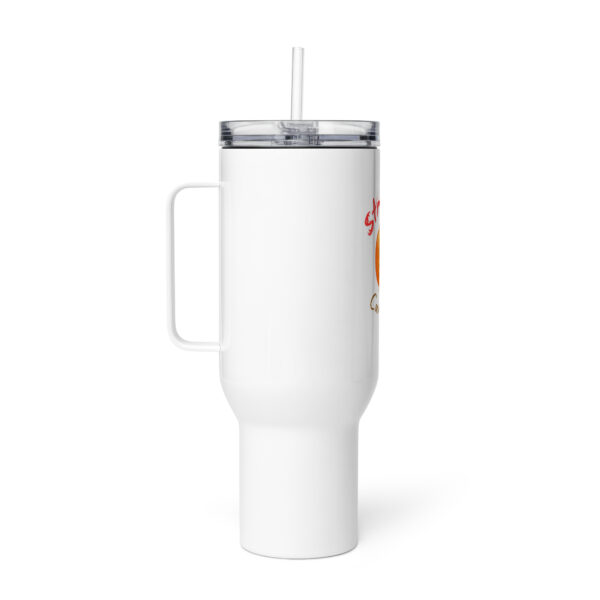 Stressed Caregiver Travel mug with a handle - Image 6