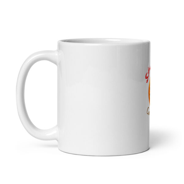 Stressed Caregiver White glossy mug - Image 3