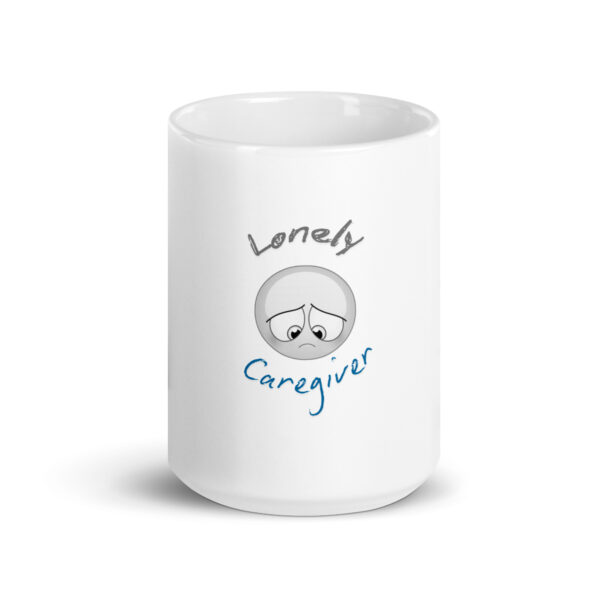 Lonely Caregiver White glossy mug - Image 6