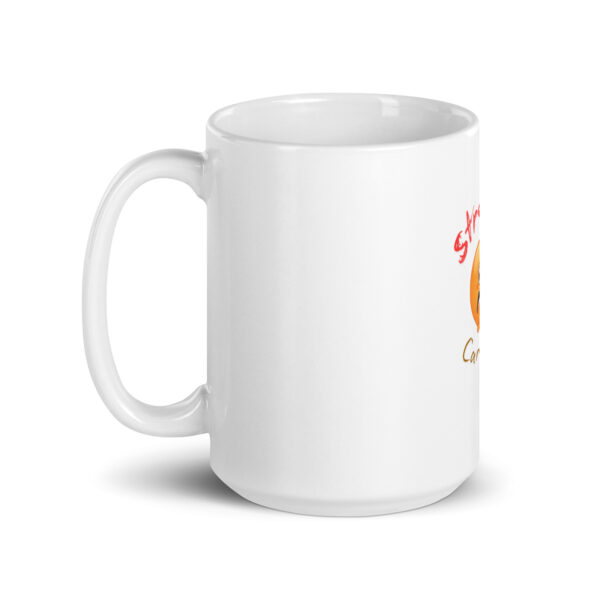 Stressed Caregiver White glossy mug - Image 5