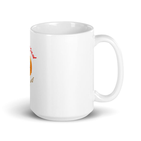 Stressed Caregiver White glossy mug - Image 4