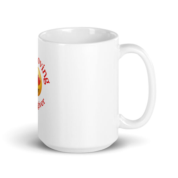 Most Loving Caregiver White glossy mug - Image 4