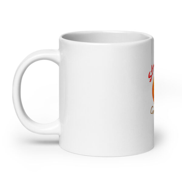 Stressed Caregiver White glossy mug - Image 8