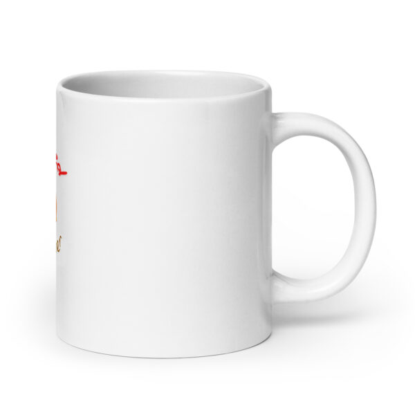 Stressed Caregiver White glossy mug - Image 7